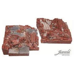 Juweela Juweela: Κατεστραμμένος τοίχος από τούβλα 75 x 75 mm - Καθολικός