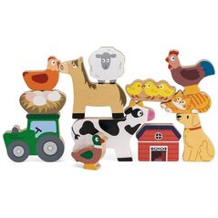 Viga Toys Stack Puzzle Farm Animals Lumarko! 13965432 6971608447068
