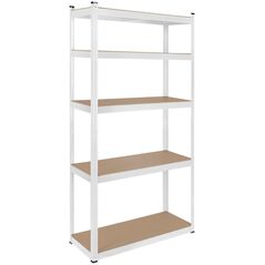 Rebel Μεταλλική ραφιέρα αποθήκης 180x90x40 λευκή Rebel