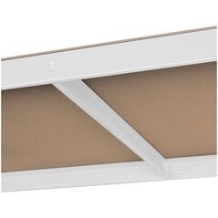 Rebel Μεταλλική ραφιέρα αποθήκης 180x90x40 λευκή Rebel