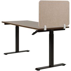 Przegroda na biurko 72 x 50 cm beżowa SPLIT