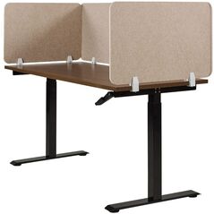 Przegroda na biurko 72 x 50 cm beżowa SPLIT