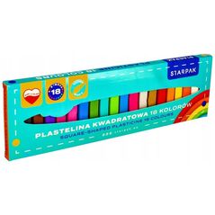 Πλαστελίνη Starpak 18 χρωμάτων σε τετράγωνη συσκευασία, 1/40