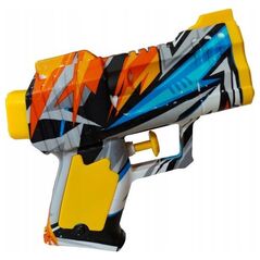 LeanToys Μικρό Πιστόλι Νερού Κίτρινο Πορτοκαλί Γκράφιτι
