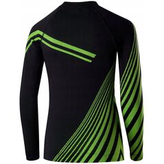 Σετ εσωρούχων ποδοσφαίρου Brubeck KP1028J με καπέλο DRY JUNIOR μαύρο/νέον 152/158