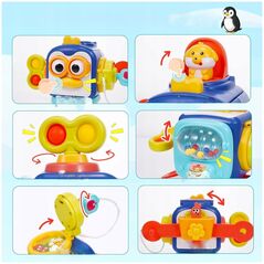 Kostka sensoryczna edukacyjna dla dzieci pingwinek