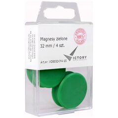 Victory Office Product VICTORY OFFICE MAGNETS 32MM 4 ΤΕΜ. ΠΡΑΣΙΝΟΣ