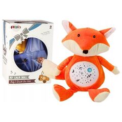 LeanToys Λούτρινο Αρκουδάκι Υπναγωγός Φώτα Ήχοι Λειτουργία Νύχτας και Ημέρας Αλεπουδάκι