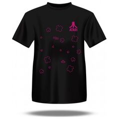 4f Ανδρικό μπλουζάκι ATARI με αστεροειδείς / Μαύρο / M