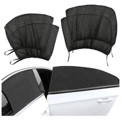 Aptel Αντηλιακές Κουνουπιέρες Αυτοκινήτου 4 τεμάχια μαύρες AG936A