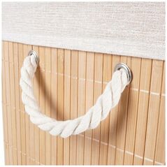 Καλάθι για άπλυτα από μπαμπού μπεζ 90 l ORION