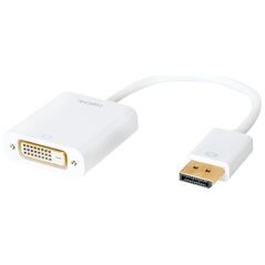 Μετατροπέας AV LogiLink DisplayPort - DVI-D λευκός (CV0058B)