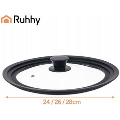 Ruhhy Pokrywka silikonowa 3 w 1 24/26/28cm 25560