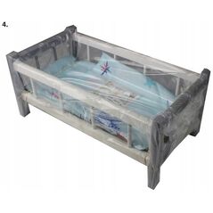 Bączek Πολύχρωμο κρεβατάκι με κλινοσκεπάσματα