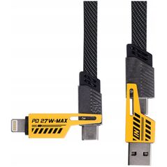 Καλώδιο USB A + USB τύπου C / USB τύπου C + Lightning 1μ AK-USB-57 65W