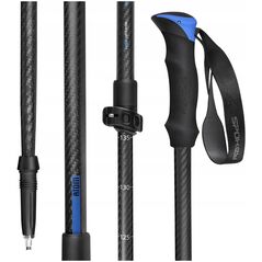 Υπερελαφροί πεζοπορικοί στύλοι από ανθρακονήματα Spokey ATOM