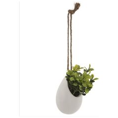 ATMOSPHERA Τεχνητό φυτό σε διακοσμητική γλάστρα, κρεμαστό σε κορδόνι, 13 εκ.