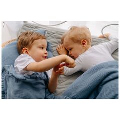 Pulp ΜΟΥΣΕΛΙΝΗ ΚΟΥΒΕΡΤΑ ΜΕ ΒΟΛΑΝ 90X120CM ΜΠΛΕ