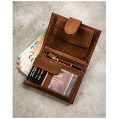 Peterson Σετ δώρου: ανδρικό δερμάτινο πορτοφόλι και μπρελόκ - Peterson NoSize