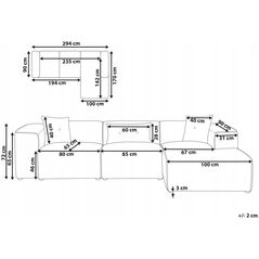 Γωνιακός καναπές αριστερής πλευράς σκούρο πράσινο DOLVA Lumarko!