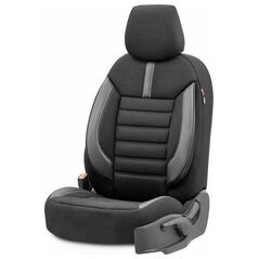 Σετ καλυμμάτων καθισμάτων αυτοκινήτου AMiO OTOM LIMITED 102 ΜΑΥΡΟ/ΓΚΡΙ 3-ΦΕΡΜΟΥΑΡ