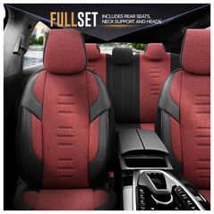 Σετ καλυμμάτων καθισμάτων αυτοκινήτου OTOM THRONE 103 RED 3-ZIP