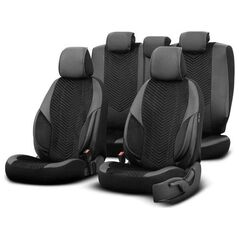 AMiO Σετ καλυμμάτων καθισμάτων αυτοκινήτου OTOM ADVANCED 204 BLACK BABYFACE 3-ZIP