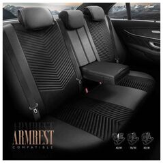 AMiO Σετ καλυμμάτων καθισμάτων αυτοκινήτου OTOM ADVANCED 204 BLACK BABYFACE 3-ZIP