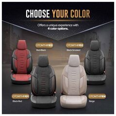 Σετ καλυμμάτων καθισμάτων αυτοκινήτου OTOM THRONE 102 SMOKED 3-ZIP