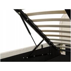 Κρεβάτι με αποθηκευτικό χώρο Boucle QUILLIEN 180 x 200 cm Ανοιχτό μπεζ Lumarko!