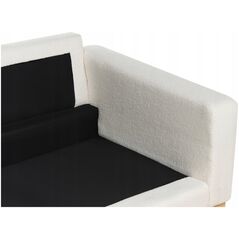 Καναπές 3 θέσεων λευκό boucle SIGGARD Lumarko!