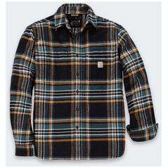 Πουκάμισο Φανελένιο Carhartt Midweight Pleid BLACK