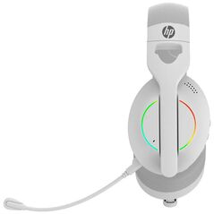HP DHE-8003U, ακουστικά με μικρόφωνο, ενσύρματα, λευκά, 7.1 surround (εικονικό), φωτιζόμενα, USB