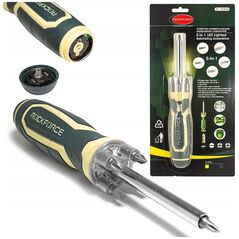 Κατσαβίδι Rockforce γενικής χρήσης με φωτισμό 5 σε 1