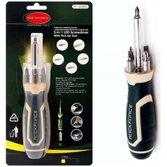 Κατσαβίδι γενικής χρήσης με μαγνήτη Rockforce 5 σε 1