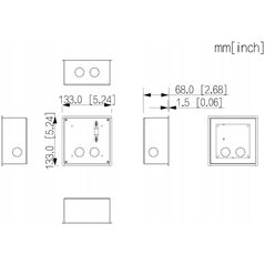 Υποδοχή Εντοιχισμού VTM79 DAHUA