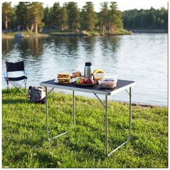 ΤΡΑΠΕΖΙ ΚΑΜΠΙΝΓΚ NC3401 80x60x70 CM ΣΚΟΥΡΟ ΓΚΡΙ Nils Extreme CAMP