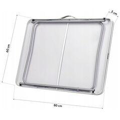 ΤΡΑΠΕΖΙ ΚΑΜΠΙΝΓΚ NC3401 80x60x70 CM ΣΚΟΥΡΟ ΓΚΡΙ Nils Extreme CAMP