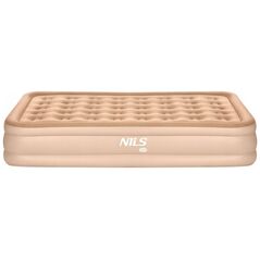 Φουσκωτό Στρώμα Διπλό King Size Μπεζ + Ηλεκτρική Αντλία Nils Camp
