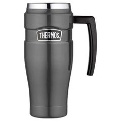Θερμός Wodoszczelny θερμοκύπελλο με λαβή Thermos 0,47l - μεταλλικό γκρι