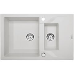 Νεροχύτης Deante 1,5-θαλάμων Andante με κοντό στραγγιστήρι 49 x 78cm αλάβαστρο (ZQN_A513)