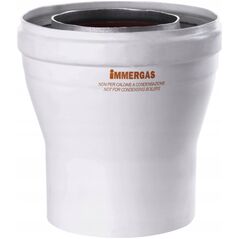 Immergas Συγκεντρικός σωλήνας - 60/100 L-1000 ΑΣΗΜΕΝΙΟΣ για λέβητες με κλειστό θάλαμο καύσης και συμπυκνωτικούς λέβητες