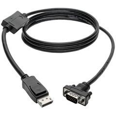 Καλώδιο Eaton Eaton Tripp Lite Series DisplayPort 1.2 σε VGA Ενεργό Καλώδιο Προσαρμογέα (DP με Κλειδώματα σε HD15 M/M), 3 ft. (0.9 m) - Καλώδιο Βίντεο - DisplayPort (M) σε HD-15 (VGA) (M) - 91 cm - ενεργό, με κλείδωμα - Μαύρο