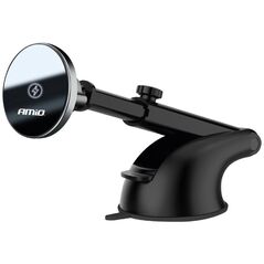AMiO Βάση αυτοκινήτου για τηλέφωνο με επαγωγικό φορτιστή για το παρμπρίζ και το ταμπλό my mag 15w amio-03776
