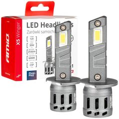 Λαμπτήρες αυτοκινήτου LED σειρά x5 winger h1 6000k canbus AMIO-03943