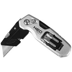 Neo Πτυσσόμενο μαχαίρι με λεπίδα τραπεζοειδούς σχήματος 1+3 λεπίδες, 2 μύτες