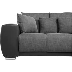 Καναπές 4 θέσεων σκούρο γκρι TORPO