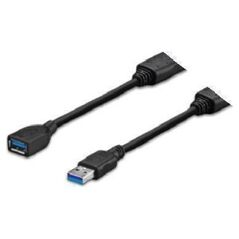 Καλώδιο USB VivoLink USB-A - USB-A 3 m Μαύρο (PROUSB3AAF3C)