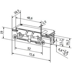 Siemens Ηλεκτρική κλειδαριά HARTTE XS00U-C σειρά XS 12-24V AC/DC χαμηλού ρεύματος με ολίσθηση
