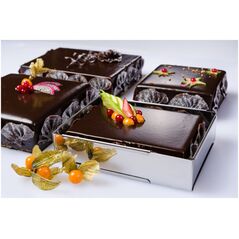 Ρυθμιζόμενο τετράγωνο πλαίσιο ζαχαροπλαστικής De Buyer από ατσάλι 30-57 εκ.